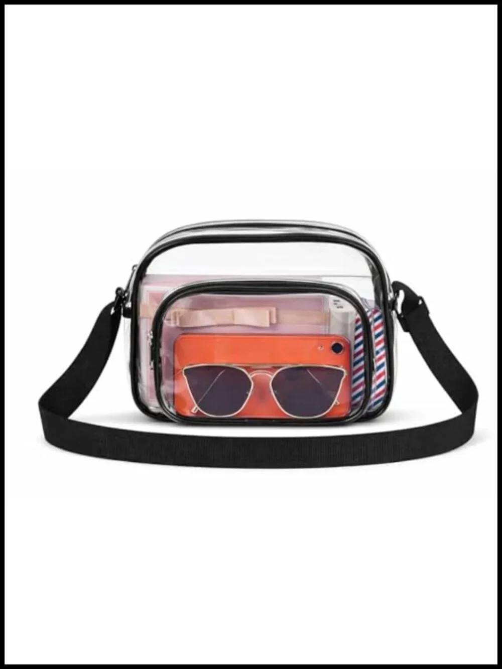 Stadium Approved Clear Satchel Bag Crossbody PVC Purse Concerts Events